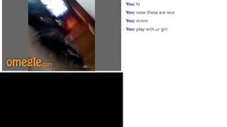 Omegle Couple Big Titty GF