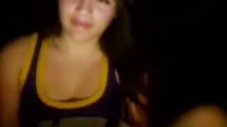 Hot Teen Girl Undressed In Darkness