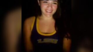 Hot Teen Girl Undressed In Darkness