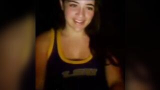 Hot Teen Girl Undressed In Darkness