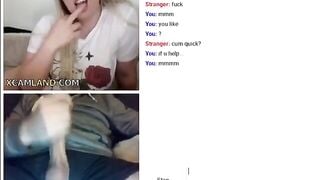Blondie Teases On Omegle