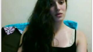 Hot Brunette Plays On Omegle