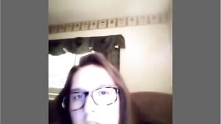 Nerdy Teen Flashes On Cam
