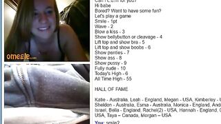 Omegle 9 Hot Emily Plays the Game