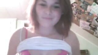 Cute Omegle Teen Strip And Masturbate