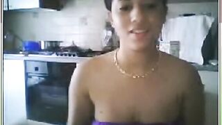 Latina Spreading On Webcam