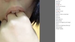 Omegle Asian Mouth Tease