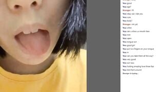 Omegle Asian Mouth Tease