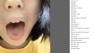 Omegle Asian Mouth Tease