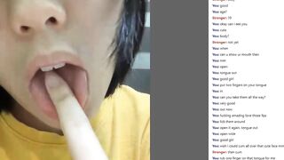 Omegle Asian Mouth Tease