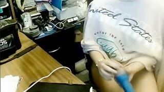 English Hottie With Dildo Plays Omegle Game