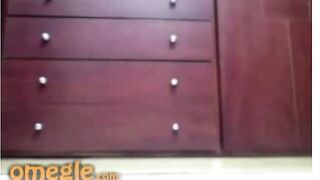Omegle Cam Girl Strips And Rubs Pussy