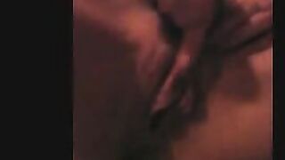 moaning milf in stockings with big nipples and big bush cums