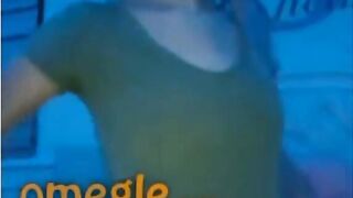 Omegle Teen Squeezes Tits And Licks Finger