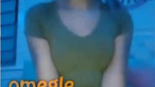 Omegle Teen Squeezes Tits And Licks Finger