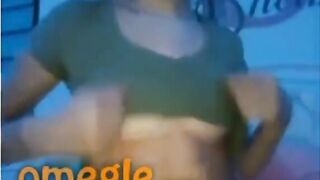 Omegle Teen Squeezes Tits And Licks Finger