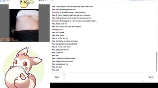 Omegle: Slut does her Master's bidding