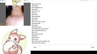 Omegle: Slut does her Master's bidding