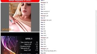 Omegle Game - Amy - 18 Year Old Teen Plays Game