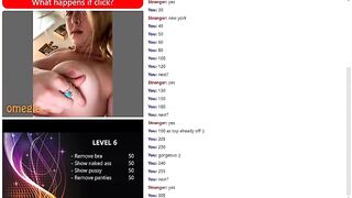 Omegle Game - Amy - 18 Year Old Teen Plays Game