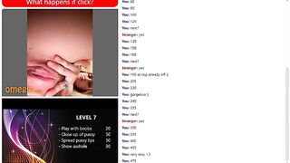 Omegle Game - Amy - 18 Year Old Teen Plays Game