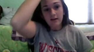 College Girl Flashes Perfect Tits