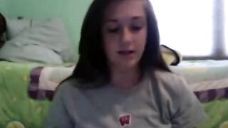 College Girl Flashes Perfect Tits