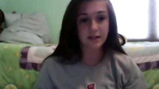 College Girl Flashes Perfect Tits