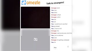OMEGLE Teen 4 Fingers In Pussy