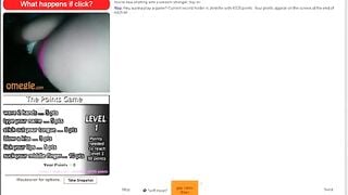 Hot Omegle Girl Completes Points Game And Cums