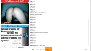 Hot Omegle Girl Completes Points Game And Cums