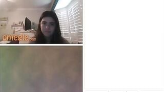 Girl Flashes & Fingers While Guy Dildos His As