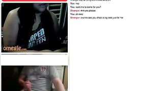Omegle Win! Teen From California Plays With Her Tits
