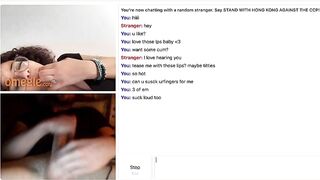Omegle Pretty Slut Mouth Tease