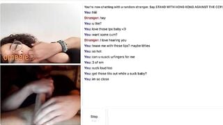 Omegle Pretty Slut Mouth Tease