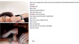 Omegle Pretty Slut Mouth Tease