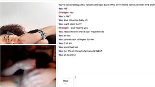 Omegle Pretty Slut Mouth Tease
