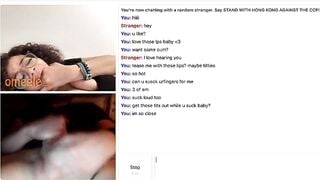 Omegle Pretty Slut Mouth Tease