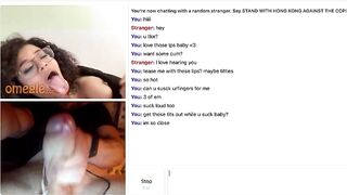 Omegle Pretty Slut Mouth Tease