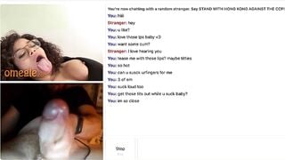 Omegle Pretty Slut Mouth Tease