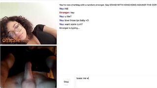Omegle Pretty Slut Mouth Tease
