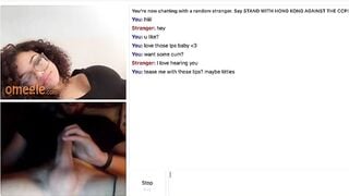 Omegle Pretty Slut Mouth Tease