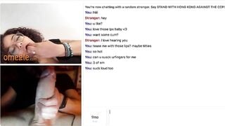 Omegle Pretty Slut Mouth Tease