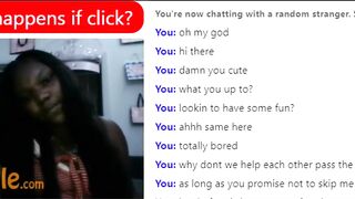 Black submissive likes pleasing daddy on Omegle