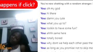 Black submissive likes pleasing daddy on Omegle
