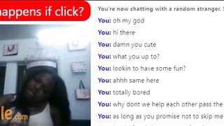 Black submissive likes pleasing daddy on Omegle
