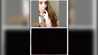 Cute Girl On Omegle Rides Pillow