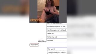 Omegle Blonde Convinced Takes Tits Out For Me