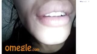 Omegle Girl Begs For Cum In Her Sluty Mouth