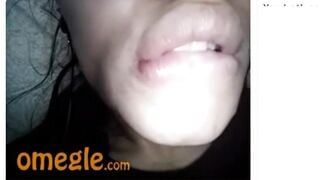 Omegle Girl Begs For Cum In Her Sluty Mouth